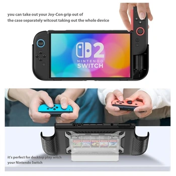 Kompatibilní s pouzdrem Nintendo Switch 2 (2025), ochranný kryt vojenské třídy odolný proti nárazům