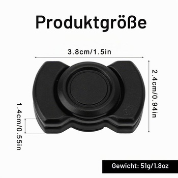 Fidget Spinner hračka pro dospělé, 3 v 1 magnetická klikrová hračka s rotujícími prsty ze slitiny