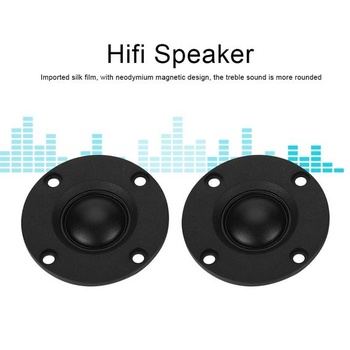 Výškový reproduktor s hedvábnou fólií, HiFi reproduktor pro domácí audio systém, 30 W, 6 Ω, 2 kusy.