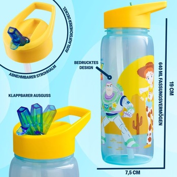 Trendová sada desiatového boxu a fľaše na vodu s motívom Disney Toy Story, 1,75 l desiatový box s