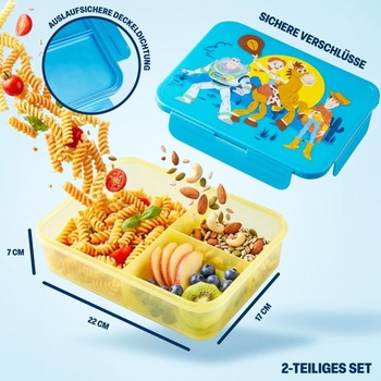 Trendová sada desiatového boxu a fľaše na vodu s motívom Disney Toy Story, 1,75 l desiatový box s