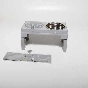 Feandrea Elevated Dog Bowl, miska na kŕmenie so stojanom, výškovo nastaviteľná a sklopná kŕmna