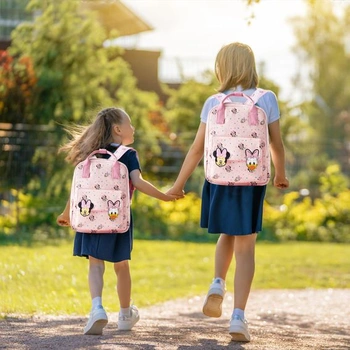 Dětský batoh Minnie Mouse pro dívky, kreslený design, softshell, 28 cm x 23 cm x 12,5 cm, nylon,