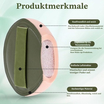 Giantree 5dílná sada houbiček na make-up, houbička na podklad, houbička na make-up, houbička na