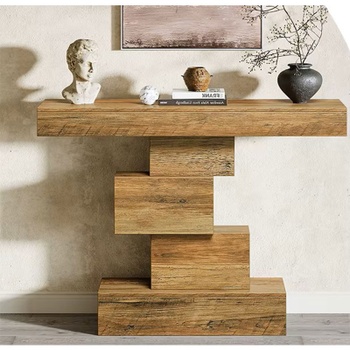 Konzolový stôl HOGA-RY0264, 108 cm, hnedý - N
