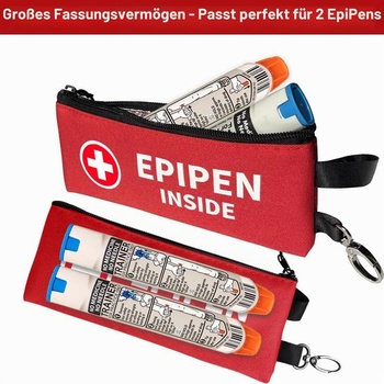 Lekárske puzdro na EpiPen pre 2 perá, 1 kus, malá izolovaná núdzová taška s chladiacimi balíčkami a