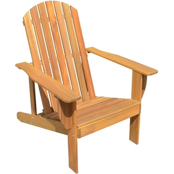 Záhradné lehátko Adirondack Chair Harper, nosnosť až 120 kg, prírodné - B