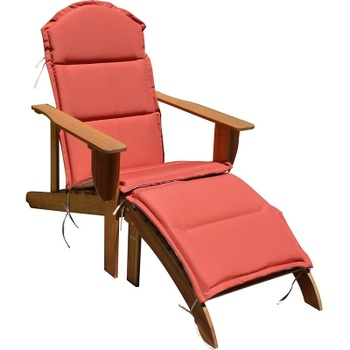 Záhradné lehátko Adirondack Chair Harper, nosnosť až 120 kg, prírodné - B