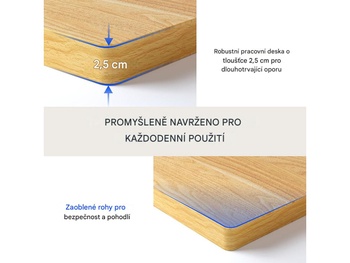 Stolová doska PR1208-Maple-FSC 120x80cm - N