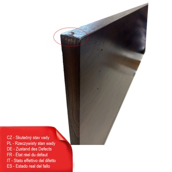 Stolová doska PR1206-Blackwalnut, 120x60cm - N
