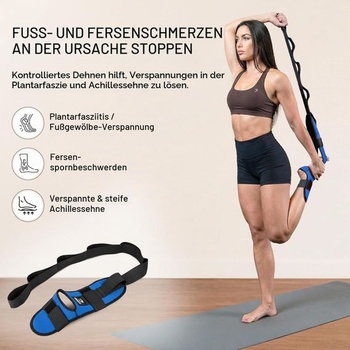 DMoose Fitness jogový popruh na preťahovanie nôh - Nastaviteľný polstrovaný naťahovací pás pre