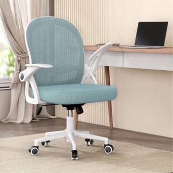 Ergonomická detská stolička X24F00K243, nastaviteľné podrúčky, bielo/modrá - A