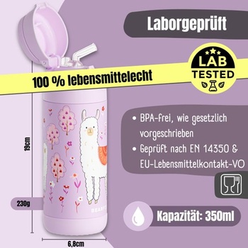 Dětská láhev na pití Bearfoot TB-350ML