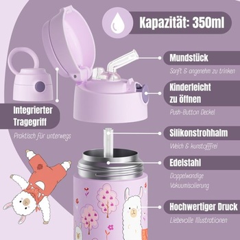 Detská fľaša na pitie Bearfoot TB-350ML