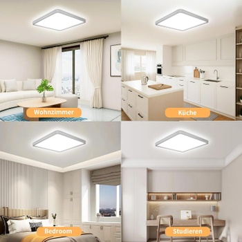 Stropné svietidlo Fynokst LED 24W 3200lm biela