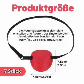 7 barevných očních klapek pro děti (7 barev)
