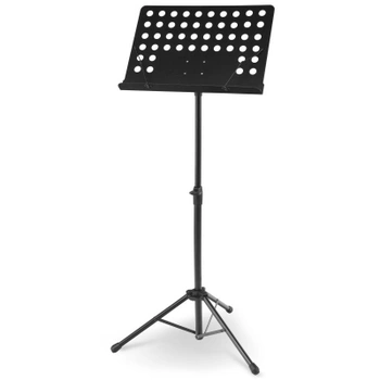 Notový pult z perforovaného plechu, čierny - A