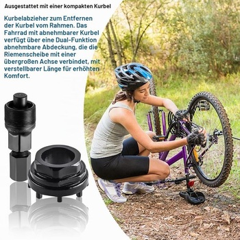 OMJMYY Stahovák klik jízdních kol a nástroj na středové složení 42 mm s 8 zuby, nástroj na pojistný
