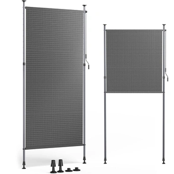 Markíza s upínacími svorkami HLS023-4, 200 x 270 cm, sivá -…