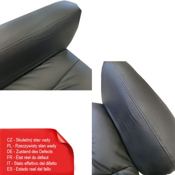 Ergonomická kancelárska stolička HC4-PBK, s funkciou sklápania 160 °, čierna - B