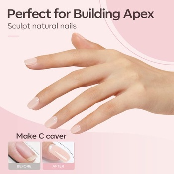 Modelones Builder Gel na gelové nehty - Milky Rose Builder Gel 8 v jednom - UV gel na prodlužování