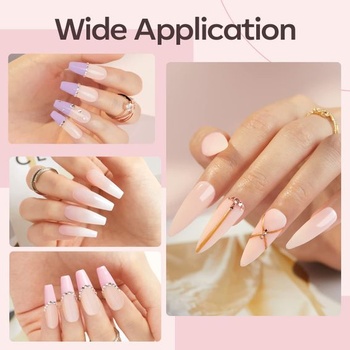 Modelones Builder Gel na gelové nehty - Milky Rose Builder Gel 8 v jednom - UV gel na prodlužování