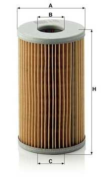 MANN-FILTER, H 720 x Olejový filter jednoduchý