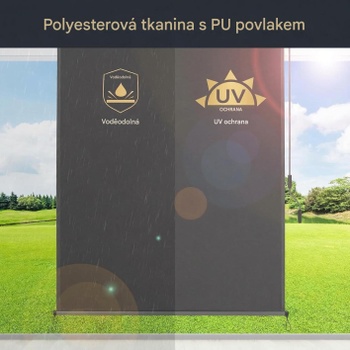 Vertikálna markíza HLS036A-2, 140 x 250 cm, sivá - A