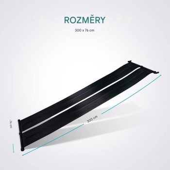 Solárny ohrievač bazéna 2801BX, 300 x 76 cm, čierny - A