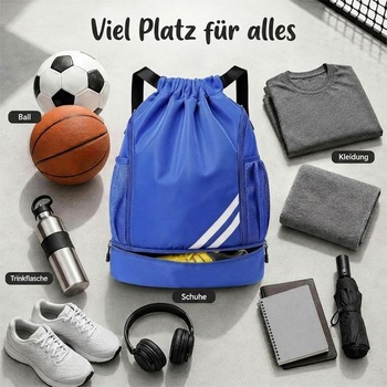 Dětská sportovní taška, taška do posilovny, sportovní batoh, sportovní taška, modrá