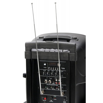 Aktívny box s akumulátorom, MP3, bluetooth, 200 W, čierny - B