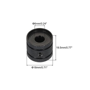 PATIKIL 2 ks gitarových gombíkov, kupola, gitarový gombík, 6mm, povrchová úprava, ušné riasenie,