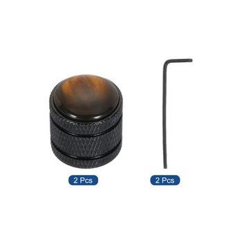 PATIKIL 2 ks gitarových gombíkov, kupola, gitarový gombík, 6mm, povrchová úprava, ušné riasenie,