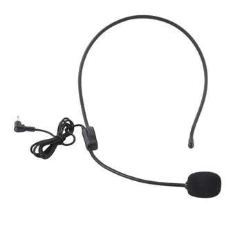 Slúchadlový mikrofón, káblový slúchadlový mikrofón, hlavový káblový mikrofón s 3,5 mm konektorom,