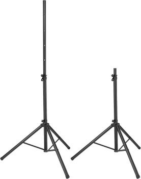 Stojan na reproduktor 00016445, nosnosť 50 kg, čierny - A