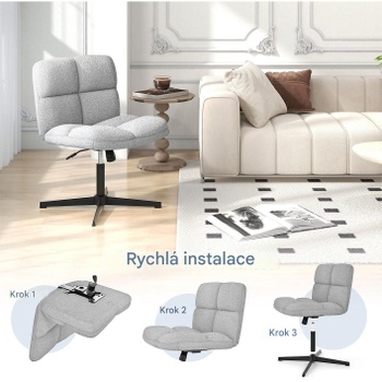 Ergonomická kancelárska stolička 42509, šedá - A