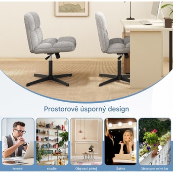 Ergonomická kancelárska stolička 42509, šedá - A