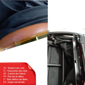 Skladací kočík s nastaviteľnou opierkou chrbta BC10067BK, nosnosť 15 kg, čierny - B