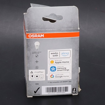 OSRAM SMART+ RGBW, E27 LED žárovka s technologií Matter over Wifi, speciálně vyvinutá pro ALEXU -