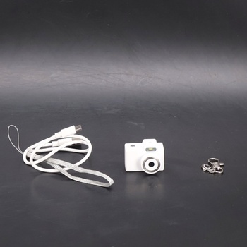 Mini fotoaparát, kľúčenka s mini fotoaparátom Y2K, retro fotoaparát s kľúčenkou, retro kvalita