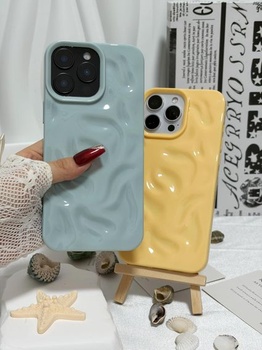 Puzdro kompatibilné s iPhone 16 Pro, moderný kryt na telefón so zvrásnenou textúrou, mäkké