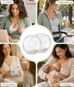 Oiomniv lapač mlieka pre dojčatá, silikónové lapačky na mlieko pre dojčatá 60 ml, viacfarebné