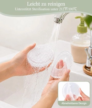 Oiomniv lapač mlieka pre dojčatá, silikónové lapačky na mlieko pre dojčatá 60 ml, viacfarebné
