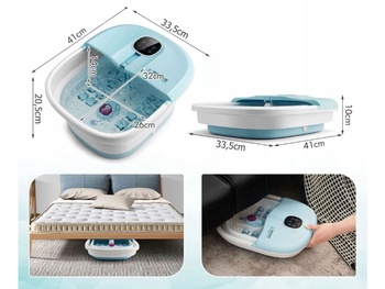 Masážny prístroj na nohy ES10123DE-BL, 500 W, modrý - B
