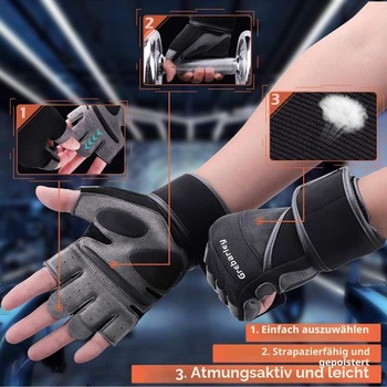 Grebarley Fitness Gloves, Tréningové rukavice pre ženy a mužov - Fitness rukavice pre silový