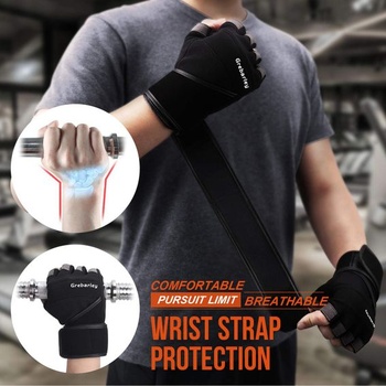 Grebarley Fitness Gloves, Tréningové rukavice pre ženy a mužov - Fitness rukavice pre silový