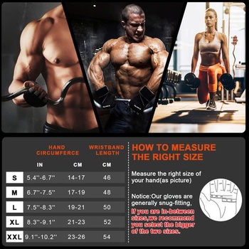 Grebarley Fitness Gloves, Tréningové rukavice pre ženy a mužov - Fitness rukavice pre silový