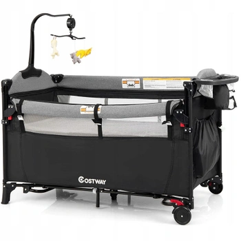 Detská cestovná postieľka BC10227DE-DK, 5 v 1, 65 x 125 cm,…