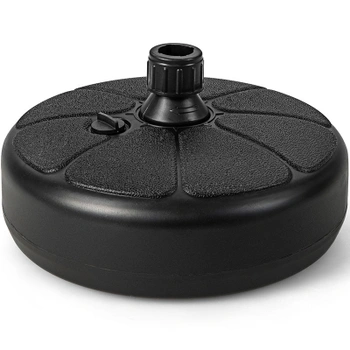 Okrúhly stojan na slnečník B07QZJGY2P, 12 kg, čierny - A