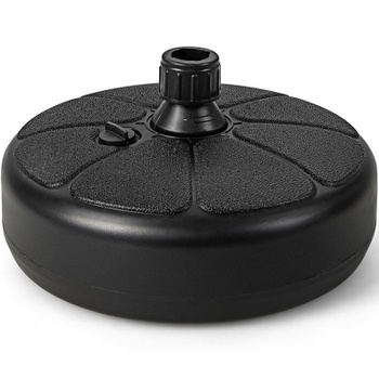 Okrúhly stojan na slnečník B07QZJGY2P, 12 kg, čierny - A